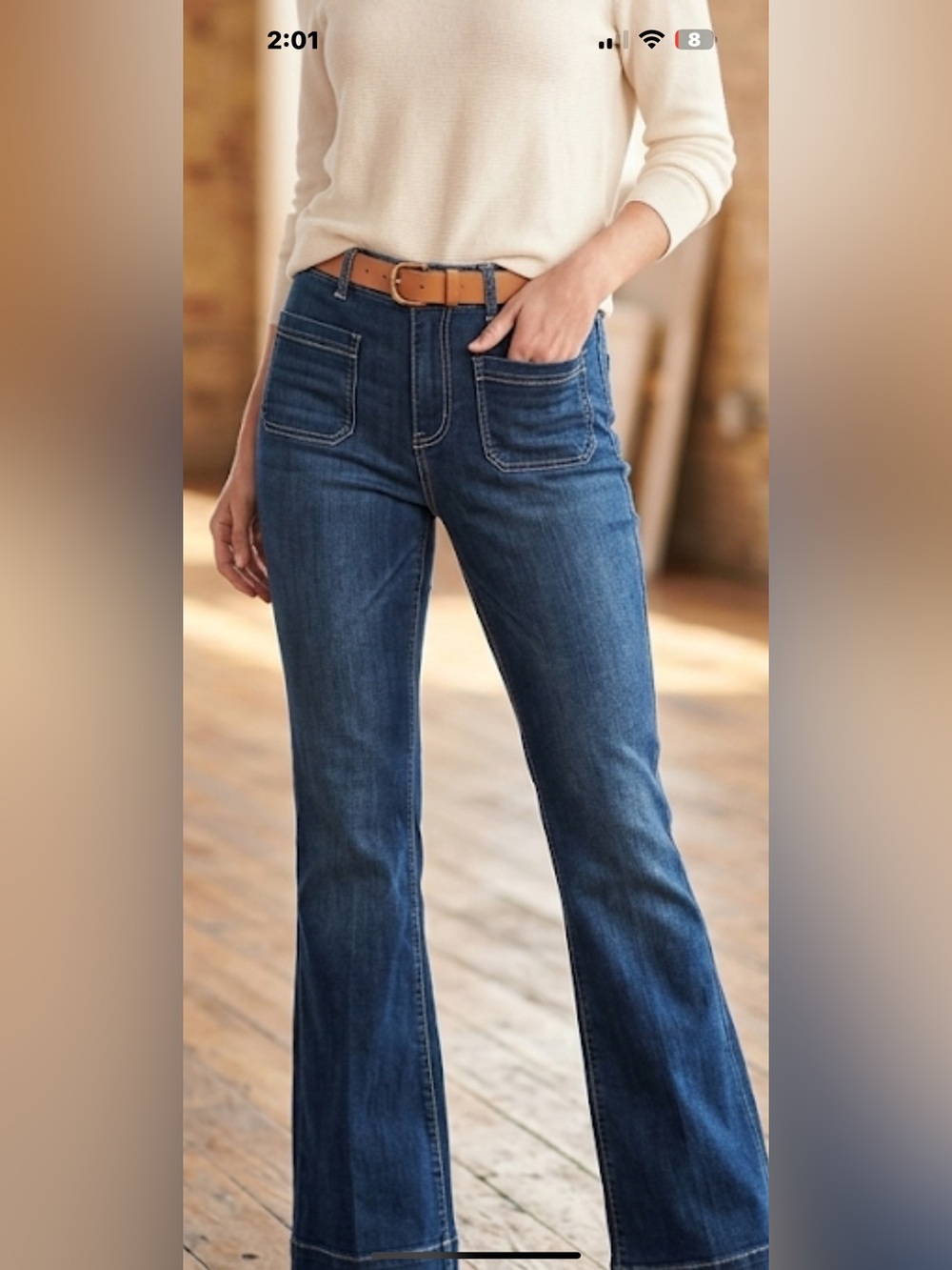 Anthropologie  Pilcro and the letterpress High-Rise Flare bell bottom jeans  NWT